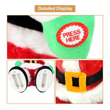 Twerking Santa Claus,Booty Shaking Santa Dancing Santa Claus With Music Singing Animated Christmas Santa Toys For Kids- English Song