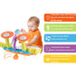 Cozybuy Kids Drum Set For Toddlers 1-3, Baby Drum Set Musical Instruments Toddlers Drum Toys With 2 Drum Sticks, Beats Flash Lig