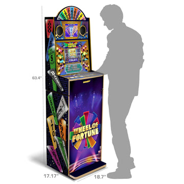 Arcade1Up Wheel Of Fortune Casinocade Deluxe Arcade Game Machine Stand Up Cabinet, 5 Ft