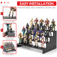 Sixpoints 3.75 Inch Action Figure Display Shelf With Peg,4 Tier Toy Collectibles Organizer, Compatible With 1/18 Scale Vintage S