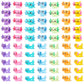 GGSTDDUP 70 Pcs Mini Resin Axolotl, Tiny Axolotl Miniature Figures Toy Mini Axolotl Charm Ornament for Fairy Garden Landscape Aq