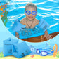 Arm Floaties For Kids 6-12Yrs, Pvc Arm Floaties Inflatable Swim Arm Bands Floater Sleeves Swimming Rings And Swimming Goggles Ki