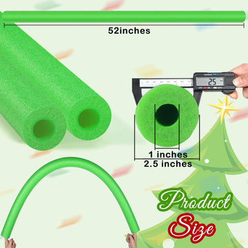 Hanaive 2 Pack Pool Noodles 52 Inch Foam Pool Swim Noodles Hollow Foam Noodle For Swimming Floats Diy Floating Craft Projects (L