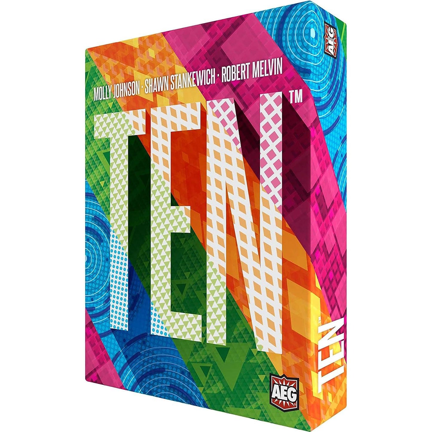 Alderac Entertainment Group (Aeg) Ten, Fast And Fun Card Game, Push Your Luck, Family, Casual, Ages 10+, 1-5 Players, 15-30 Min,