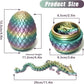3D Printed Dragon Eggs with Dragon Inside - Fun Fidget Figurine Toys  Easter Basket Stuffers Surprise Mystery Crystal Printing Dragon Egg mature-themed Home Office Desk Decor Toy Gifts (Rainbow Colors)