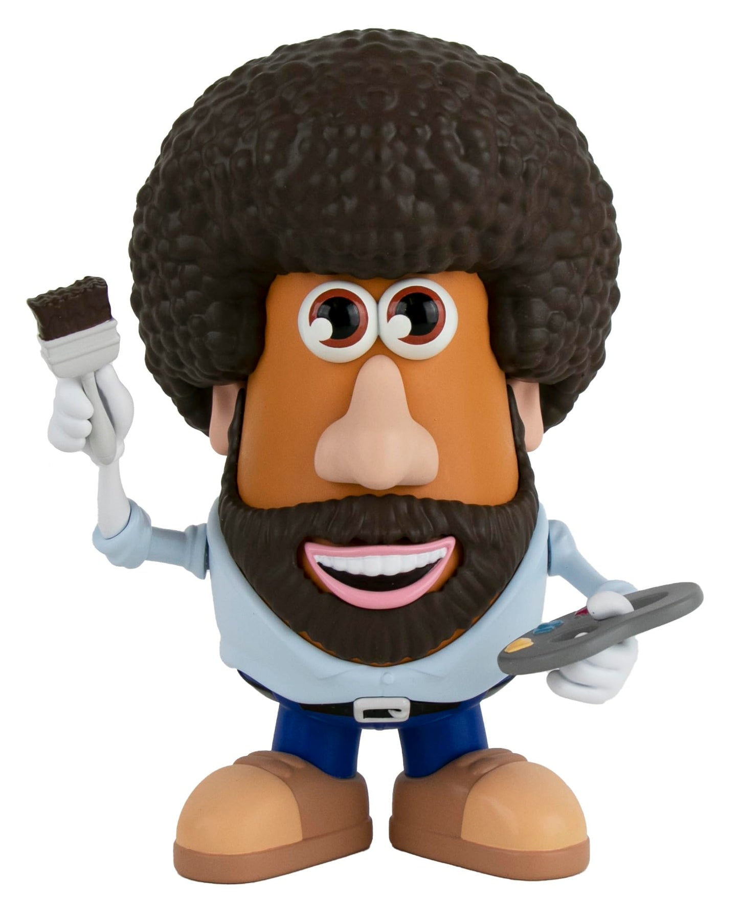Super Impulse Poptaters Miniature Figurine - Bob Ross, Clear Plastic, Model 5402