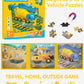 Magnetic Puzzles For Toddlers 3-5, 3 In 1 Travel Puzzles For Kids Ages 4-6, Excavator Truck Jigsaw Puzzle Book Road Trip Activit