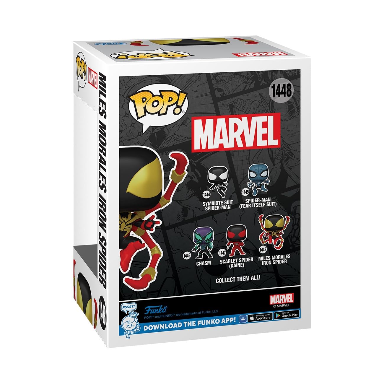 Funko POP Marvel: Spider-Man Comics - Miles Morales Iron Spider - 1/6 Odds for Rare Chase Variant - Marvel Comics - Collectable Vinyl Figure - Gift Idea - Official Merchandise - for Kids & mature-themeds