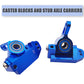 HOPLEX RC Aluminum Alloy Caster Block&Steering Blocks&Rear Stub Axle Carriers Replace for 3632 3736 3752 for 1/10 Traxxas 2WD Sl
