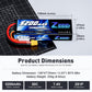 Zeee 2S Lipo Battery 7.4V 5200mAh 50C Battery with XT60 Plug Hard Case for 1/8 1/10 RC Vehicles Car Slash RC Buggy Truggy RC Air
