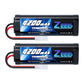 Zeee 7.2V 4200mAh NiMH Battery with Tamiya Connector High Power for RC Car Truck Associated HPI Losi Kyosho Tamiya Hobby(2 Pack)