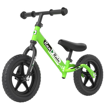 Royalbaby Kids Balance Bike Ultralight Durable Aluminum Alloy Frame 12 Inch EVA Wheel for Toddlers Age 2~5 Years, Green