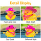 wonuu Rubber Duck Yellow Duck Car Dashboard Decorations Car Ornaments for Cool Car Accessories with Cowboy Hat Necklace and Sung