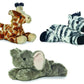 Aurora 31289, 16609, 16607 Jungle Animals - Elephant, Giraffe, And Zebra Bundle Of 3 Plush, Multi-Color