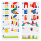 1000 Pcs Bulk Dominoes Set For Kids With Extra 11 Blocks, Wooden Building Blocks 10 Colors Dominoes Racing Tile Games Educational Toy For Kids Birthday Party With Storage Bag