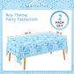 Gatherfun Baby Boy Shower Party Supplies: 2-Pack Its A Boy Decorations,Disposable Plastic Tablecloth, Ideal Table Cover for Baby