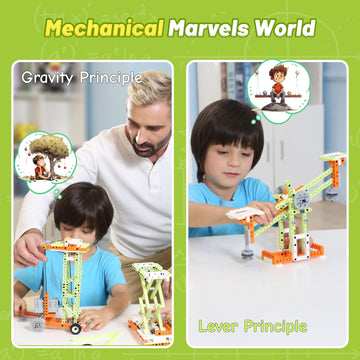 Apitor Robot E Stem Kits For 8-12 Year Old Boy Girl, 14 In 1 Electric Building Toys With Learning Materials, Diy Educational Construction Science Kit For Kids 8-10 10-12 Christmas Birthday Gift