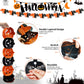 Ahfulife Halloween Party Decorations Set, Reusable Halloween Indoor Decorations Kit Including Happy Halloween Paper Banner For H