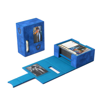 Gamegenic Arkham Horror Investigator Deck Tome - Premium Deck Box For Arkham Horror: The Card Game, Holds A Full Investigator Deck, Guardian - Blue Color, Made