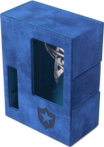 Gamegenic Arkham Horror Investigator Deck Tome - Premium Deck Box For Arkham Horror: The Card Game, Holds A Full Investigator Deck, Guardian - Blue Color, Made