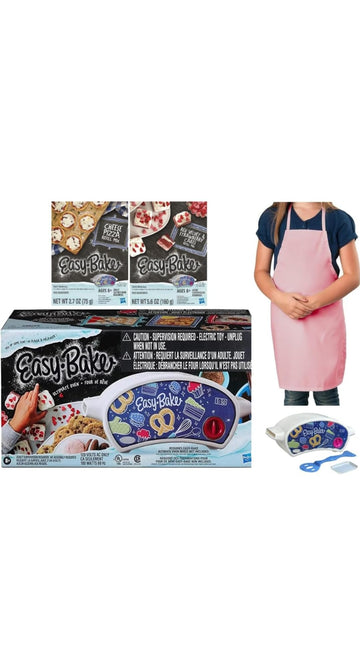 Easy-Bake Oven New Ultimate Creative Set Includes Oven with Pan and Spatula, Red Velvet Strawberry Cake and Party Pretzel Dipper