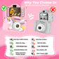 Kids Camera For Girls Boys Toddlers Childrens Age 3-8 Digital Selfie With 64Gb Card For Son Daughter Grandson Granddaughter Chri
