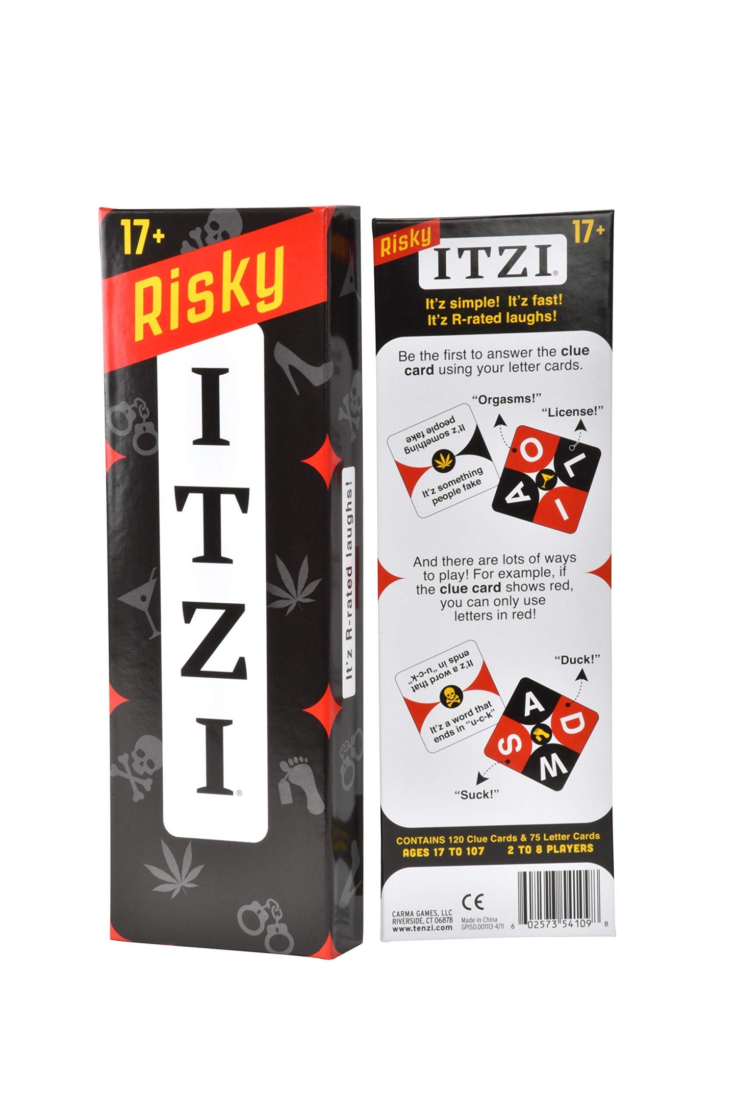 TENZI Risky ITZI - The Fast  Fun  and Twisted Word Matching mature-themed Party Card Game for Ages 17-107 - 2-8 Players