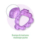 Green Sprouts Fruit Cooling Teether | Soothes Gums & Promotes Healthy Oral Development | Safer Plastic Filled With Sterilized Water, Chill For Extra Relief, Textured Surface To Massage Gums