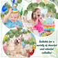 Meanplan 100 Pcs Link Balloon Quick Linking Latex Connected Balloons Linkable for Halloween Thanksgiving Day Carnival Wedding Pa