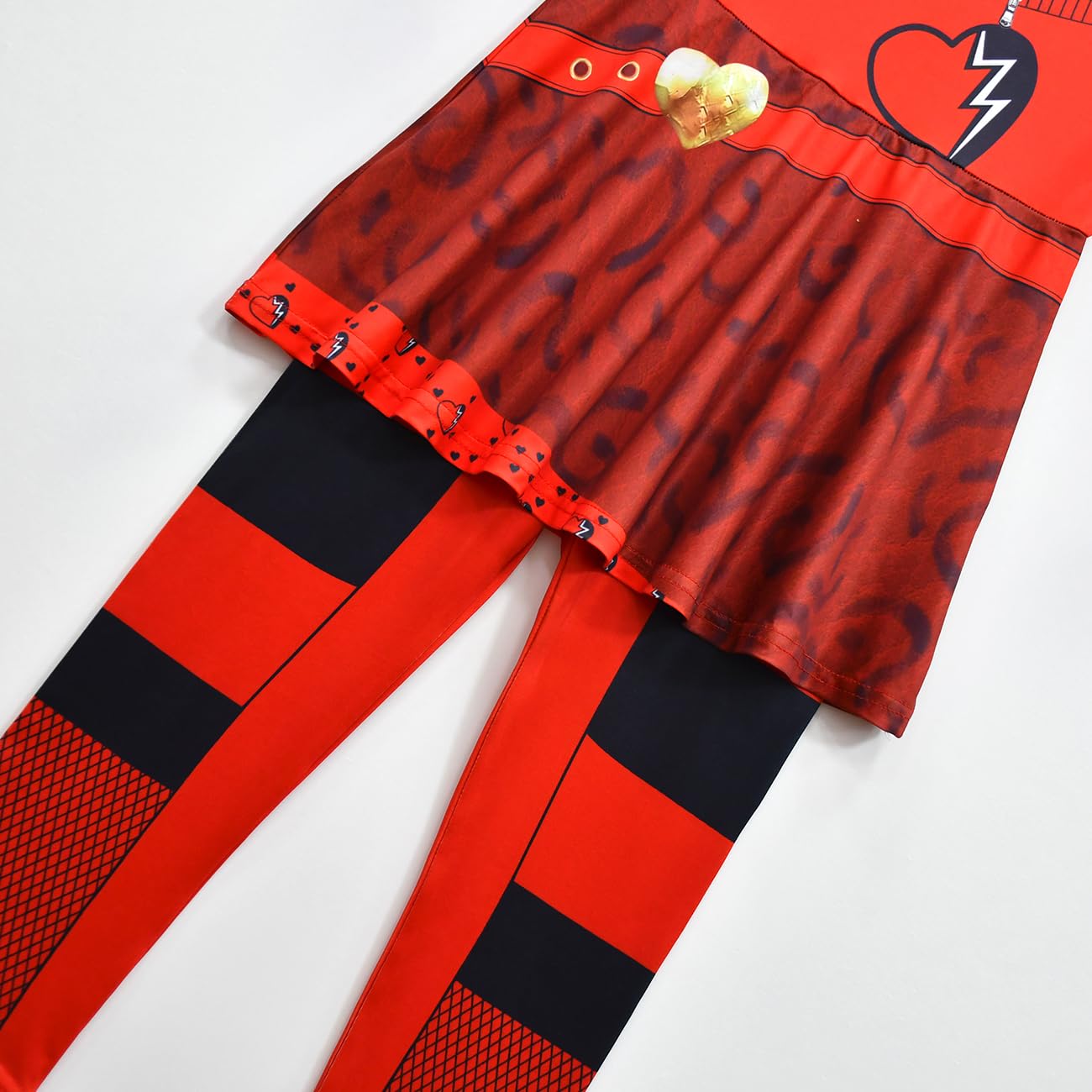 Enqange Girls Halloween Rise Red Costumes Princess Jumpsuits Kids Jumpsuit Carnival Party Dress Up Outfits