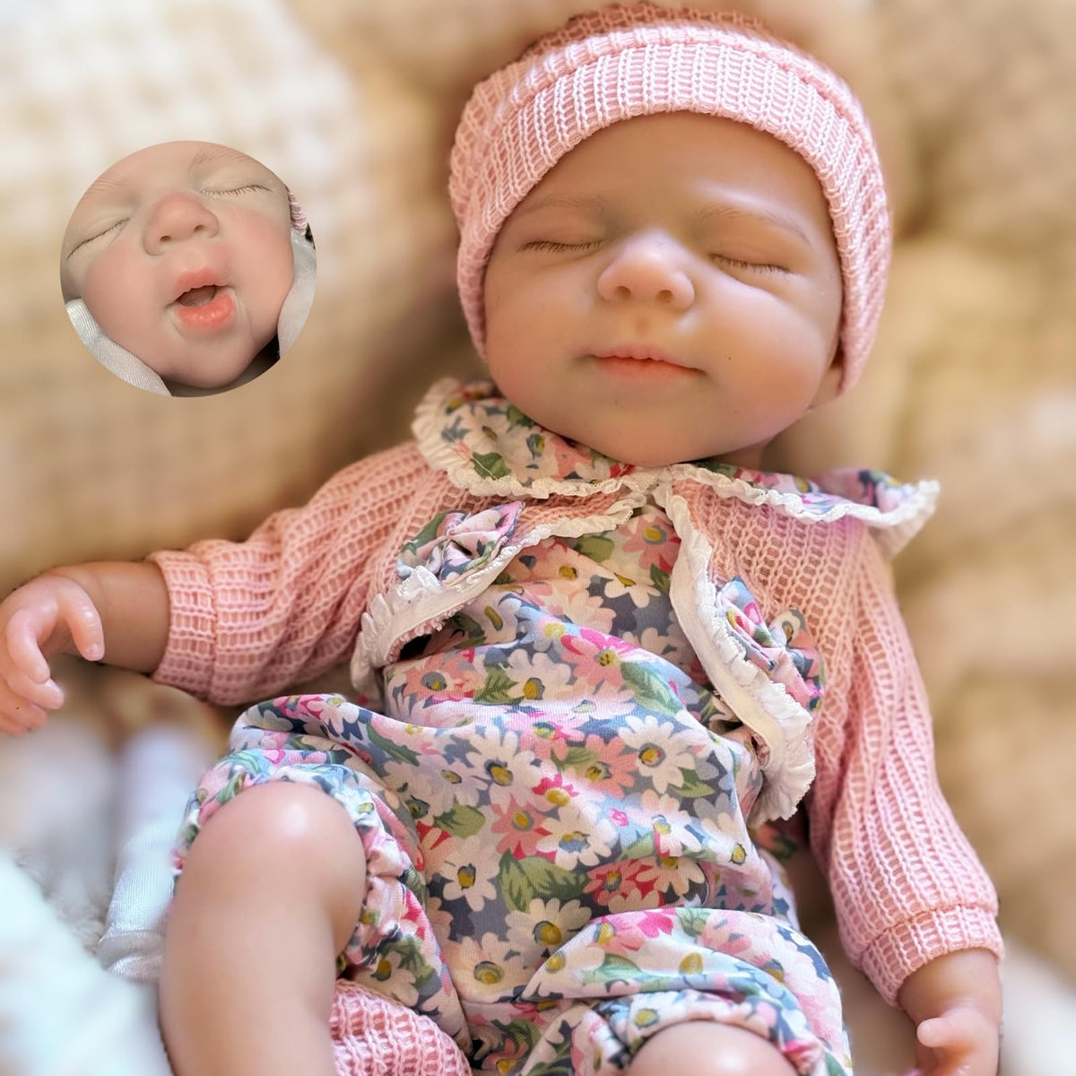 OtardDolls 13 Inch Silicone Reborn Baby Dolls Full Body Realistic Baby Doll Girl Handmade Painted Dolls with Clothes for Kids
