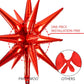Partywoo Red Balloons, 110 Pcs 22 Inch Star Balloons And Red Balloons Different Sizes Pack Of 18 Inch 12 Inch 10 Inch 5 Inch For Balloon Garland Balloon Arch As Birthday Decorations, Party Decorations