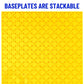 Strictly Briks Classic Stackable Baseplates  for Building Bricks  Bases for Tables  Mats  and More  100% Compatible with All Major Brands  Rainbow