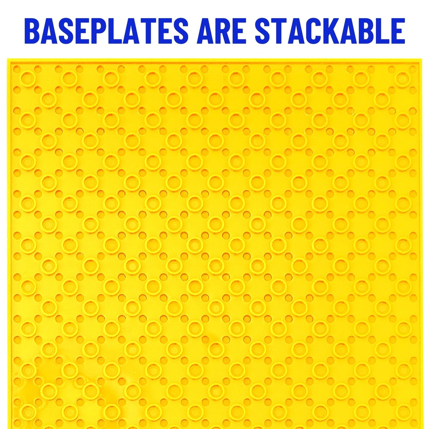 Strictly Briks Classic Stackable Baseplates  for Building Bricks  Bases for Tables  Mats  and More  100% Compatible with All Major Brands  Rainbow