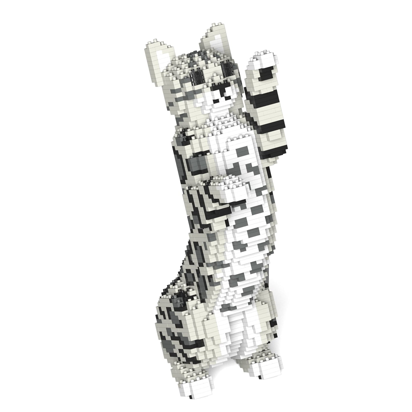 JEKCA Bengal Cat Building Blocks Set | 4-in-1 | Gray | Plastic | Model ST19BGC01-M02 | Age 14+