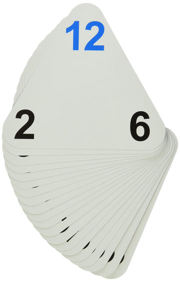 Learning Advantage The Original Triangle Flash Cards | Multiplication & Division | Math Manipulative For Kids | Practice Multiplication And Division Problems