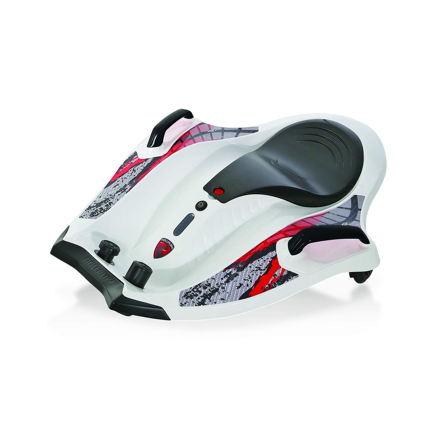 Rollplay Nighthawk Electric Ride On Toy For Ages 6 & Up With 12V 7Ah Rechargeable Battery, Side Handlebars For Steering, Tall Rear Safety Flag, And A Top Speed Of 6.5 Mph, White