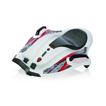 Rollplay Nighthawk Electric Ride On Toy For Ages 6 & Up With 12V 7Ah Rechargeable Battery, Side Handlebars For Steering, Tall Rear Safety Flag, And A Top Speed Of 6.5 Mph, White