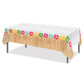 Lide Road 2 Pcs Hawaiian Tablecloth Hawaiian Birthday Party Tablecloths Rectangle Disposable Hawaiians Plastic Tablecloth Decor