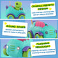 Nueplay Remote Control Car for Toddler Age 2 3 4 5, Electric RC Car Toys with Light & Music, Toddler Dinosaur Toys, Dino Race Ca