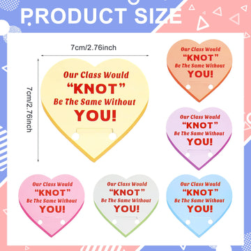 Yinkin 36 Sets Valentine's Day Bracelets with Cards Kids Friendship Bracelets Knot Design Bulk for Girls Boys Classroom Gifts Ac