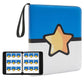 Trading Card Binder 9 Pocket Pages Top Loading 900 Card Storage 3 Ring Design With Zipper Boy's Gift (Blue  900 cards)