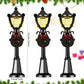 Bow Street Lamp Accessories - 8Pc Miniature Train Lanterns & Fairy Lights For Dollhouse Diy Village Pathway
