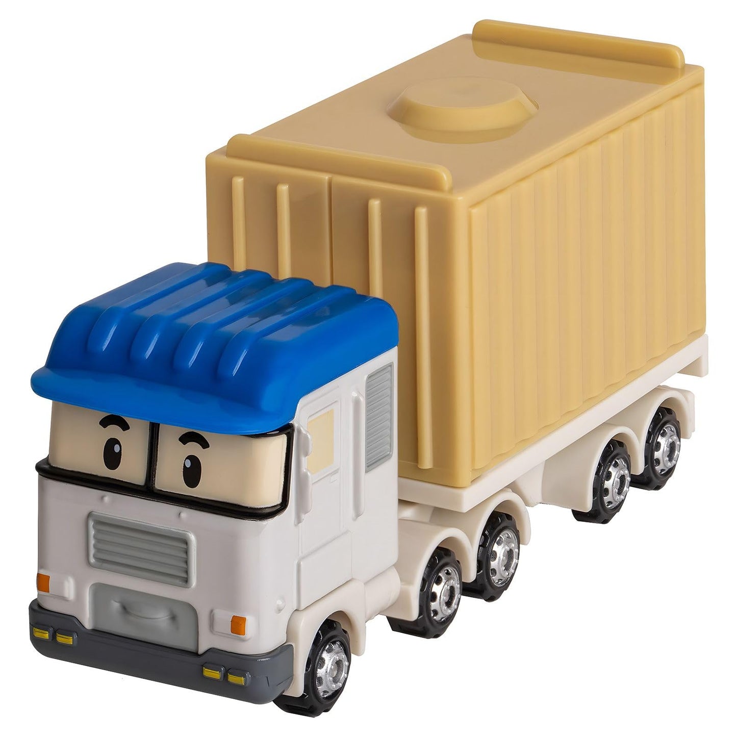 Robocar Poli, Terry DIE-CAST Metal Toy Cars, Cargo Truck Container Semi Tractor Toys, Diecast Vehicle Truck Toy Party Birthday G