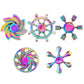 Scione Metal Fidget Spinner, Sensory Hand Fidget Toy 5 Pack-Anxiety Toys Stress Relief Reducer, Party Favors For Kid Adult, Easter Day Gifts For Kids, Classroom Prizes, Party Favors Supplies