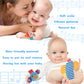 Baby Rattle,Urutoreo Baby Wrist Rattle And Foot Rattles Finder Socks Set, Developmental Soft Animal Rattles Monkey And Elephant