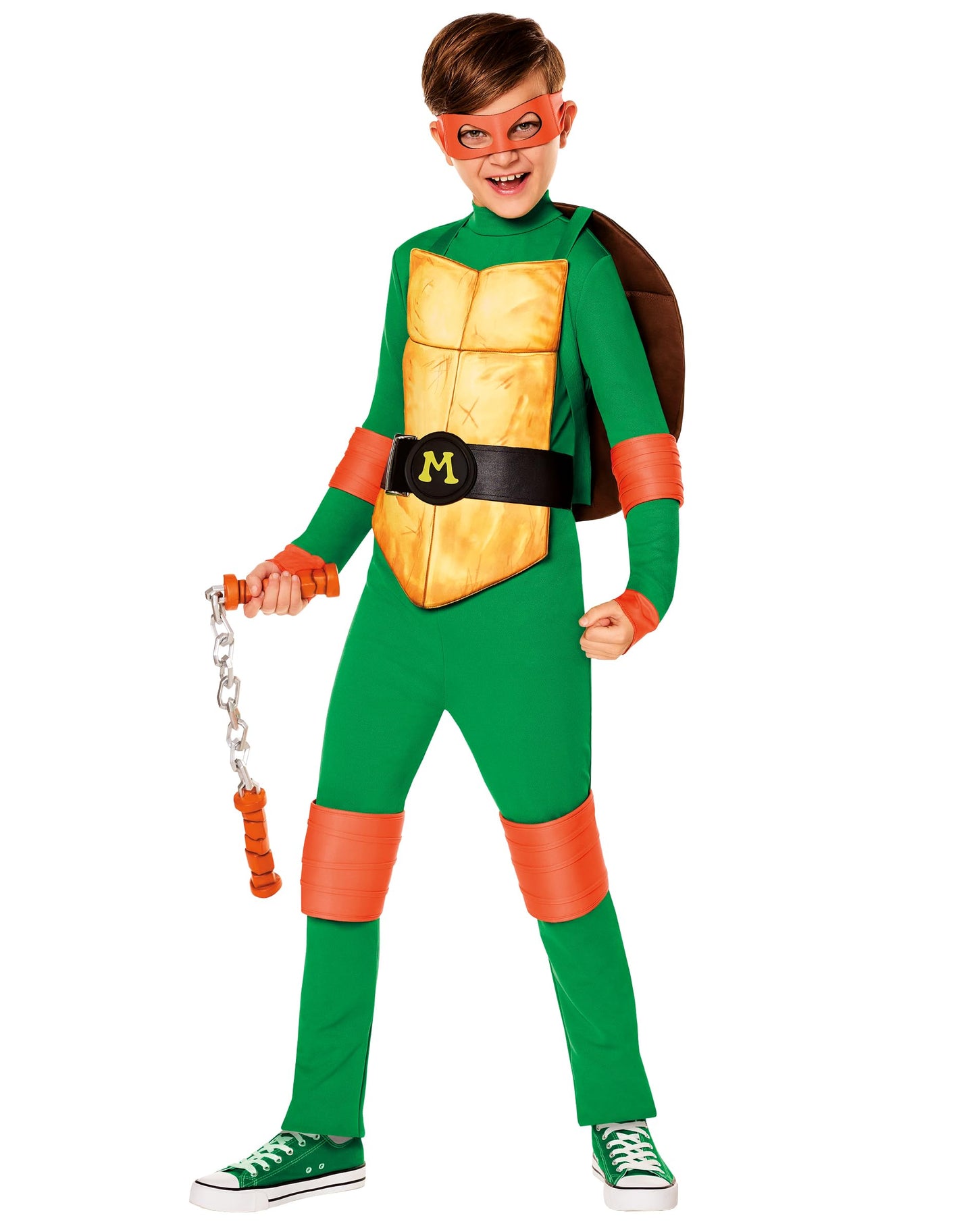 Spirit Halloween Teenage Mutant Ninja Turtles Michelangelo Costume - Child Extra Small, Polyester, Officially Licensed TMNT Costume