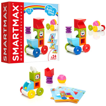 Smartmax My First Build And Drive Magnetic Building Vehicle Stem Play Set For Ages 1-5