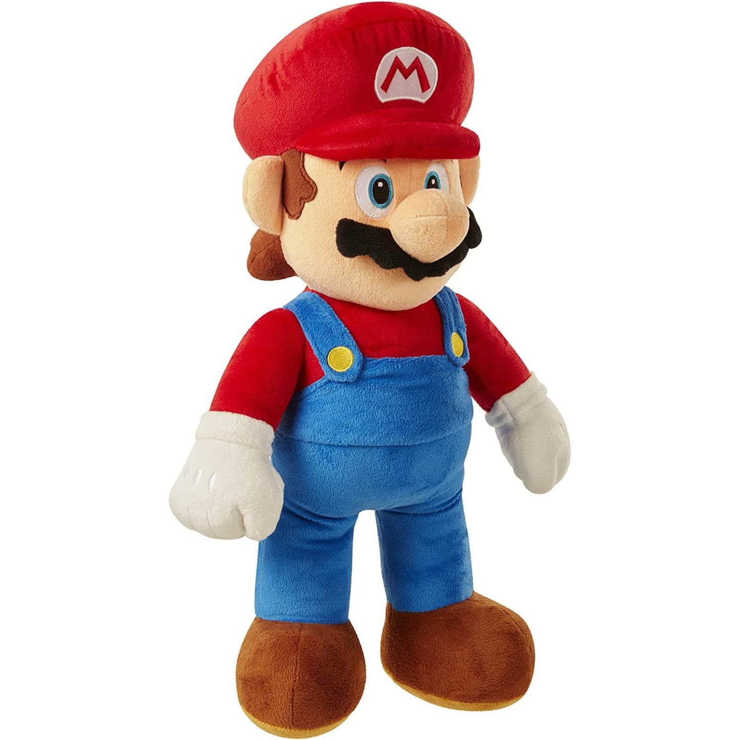 JAKKS Pacific World of Nintendo Mario Jumbo Plush - 20 Inches, Polyester, Mario Color, Model 64456-SOC