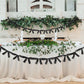 Trandraft 2 Pcs Black Bow Garland Banner 16.4 FT Bow Party Decortions for Girls Black Bow Ribbon Banner Bow Birthday Baby Shower
